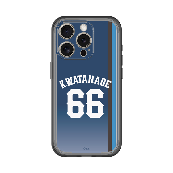 スリムプロテクションプレミアムケース［ 埼玉西武ライオンズ- #66 WATANABE - ビジター ］
