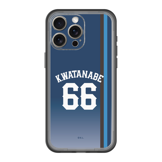 スリムプロテクションプレミアムケース［ 埼玉西武ライオンズ- #66 WATANABE - ビジター ］