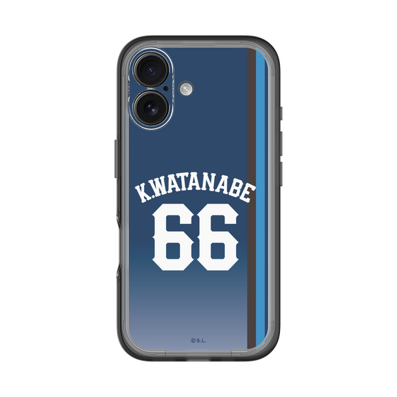 スリムプロテクションプレミアムケース［ 埼玉西武ライオンズ- #66 WATANABE - ビジター ］