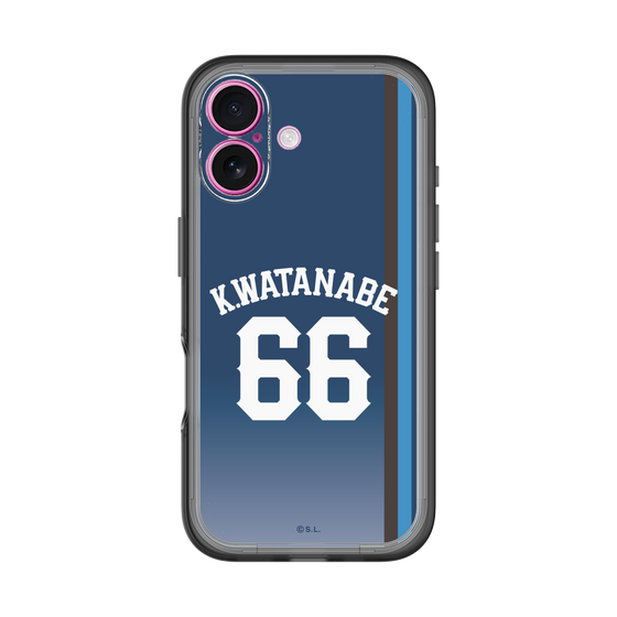 スリムプロテクションプレミアムケース［ 埼玉西武ライオンズ- #66 WATANABE - ビジター ］