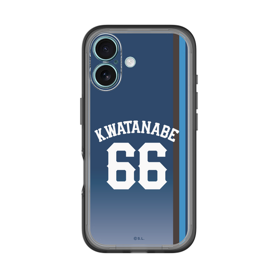スリムプロテクションプレミアムケース［ 埼玉西武ライオンズ- #66 WATANABE - ビジター ］