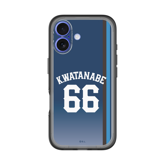 スリムプロテクションプレミアムケース［ 埼玉西武ライオンズ- #66 WATANABE - ビジター ］