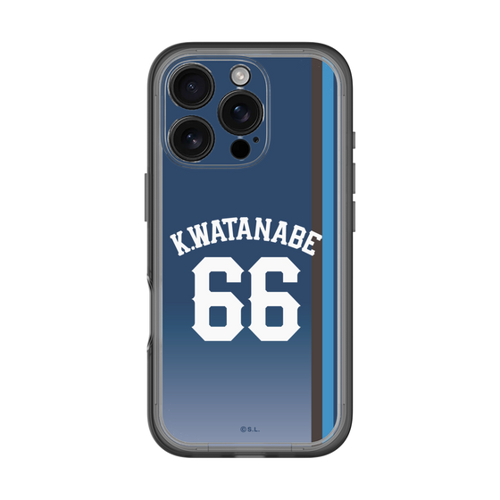 スリムプロテクションプレミアムケース［ 埼玉西武ライオンズ- #66 WATANABE - ビジター ］