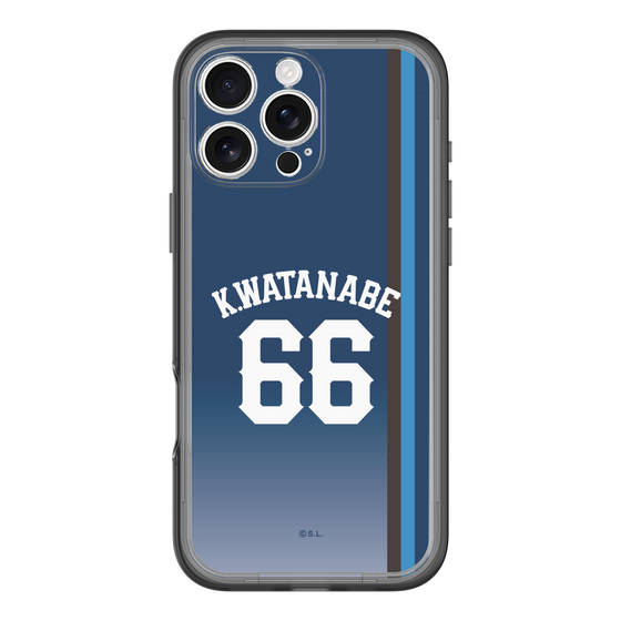 スリムプロテクションプレミアムケース［ 埼玉西武ライオンズ- #66 WATANABE - ビジター ］