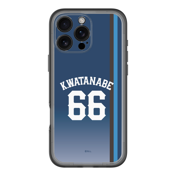 スリムプロテクションプレミアムケース［ 埼玉西武ライオンズ- #66 WATANABE - ビジター ］