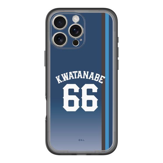 スリムプロテクションプレミアムケース［ 埼玉西武ライオンズ- #66 WATANABE - ビジター ］