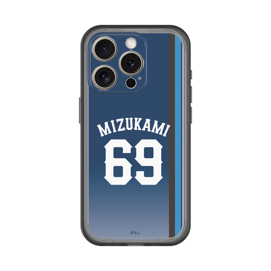 スリムプロテクションプレミアムケース［ 埼玉西武ライオンズ- #69 MIZUKAMI - ビジター ］