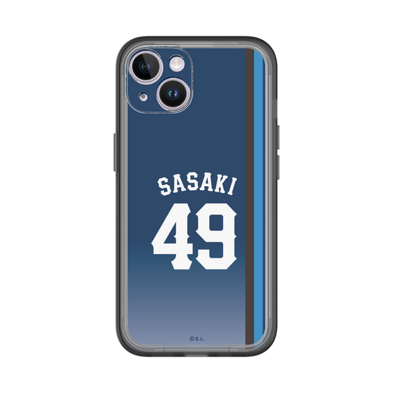 スリムプロテクションプレミアムケース［ 埼玉西武ライオンズ- #49 SASAKI - ビジター ］