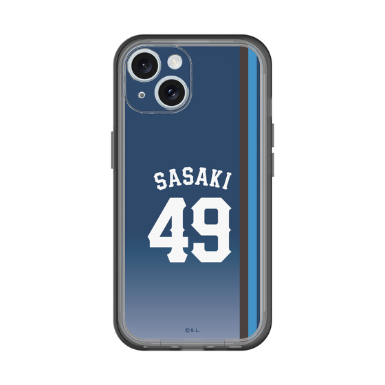 スリムプロテクションプレミアムケース［ 埼玉西武ライオンズ- #49 SASAKI - ビジター ］