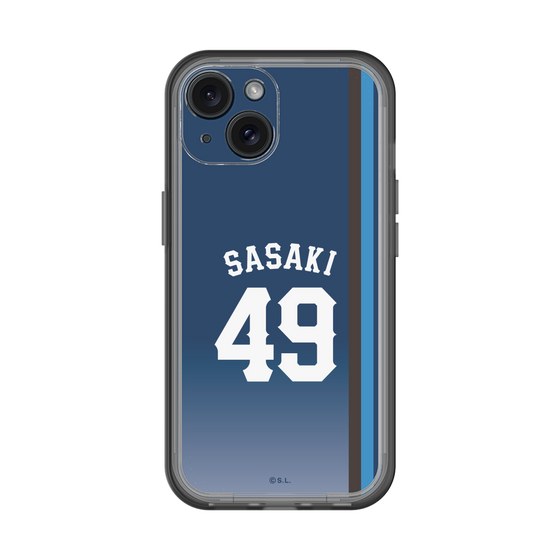 スリムプロテクションプレミアムケース［ 埼玉西武ライオンズ- #49 SASAKI - ビジター ］