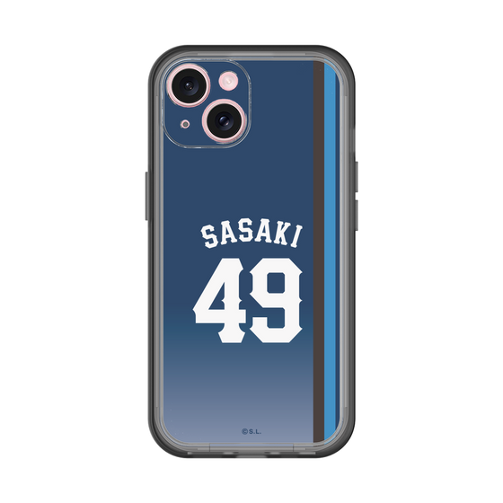 スリムプロテクションプレミアムケース［ 埼玉西武ライオンズ- #49 SASAKI - ビジター ］