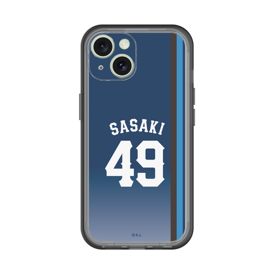 スリムプロテクションプレミアムケース［ 埼玉西武ライオンズ- #49 SASAKI - ビジター ］