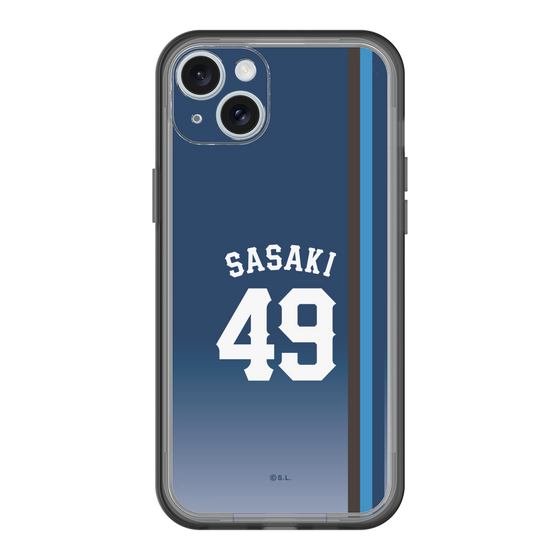 スリムプロテクションプレミアムケース［ 埼玉西武ライオンズ- #49 SASAKI - ビジター ］