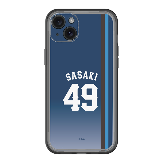 スリムプロテクションプレミアムケース［ 埼玉西武ライオンズ- #49 SASAKI - ビジター ］