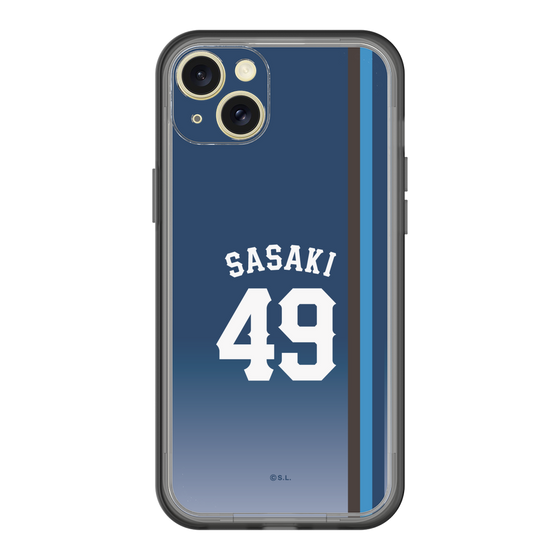 スリムプロテクションプレミアムケース［ 埼玉西武ライオンズ- #49 SASAKI - ビジター ］