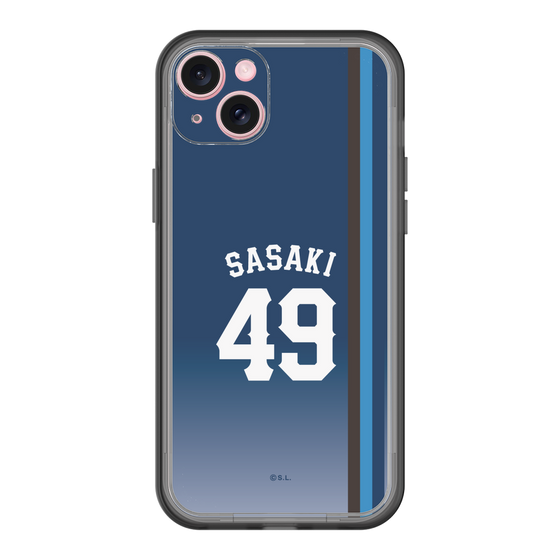 スリムプロテクションプレミアムケース［ 埼玉西武ライオンズ- #49 SASAKI - ビジター ］