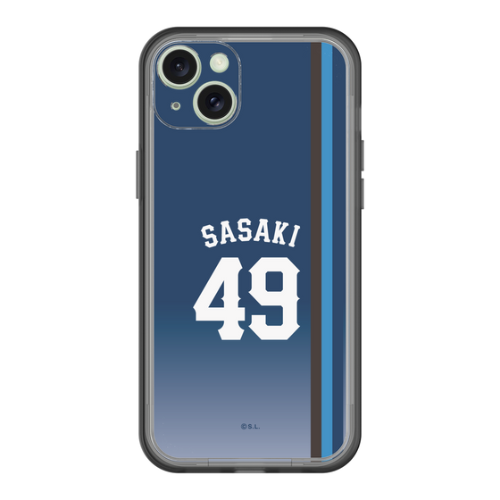 スリムプロテクションプレミアムケース［ 埼玉西武ライオンズ- #49 SASAKI - ビジター ］