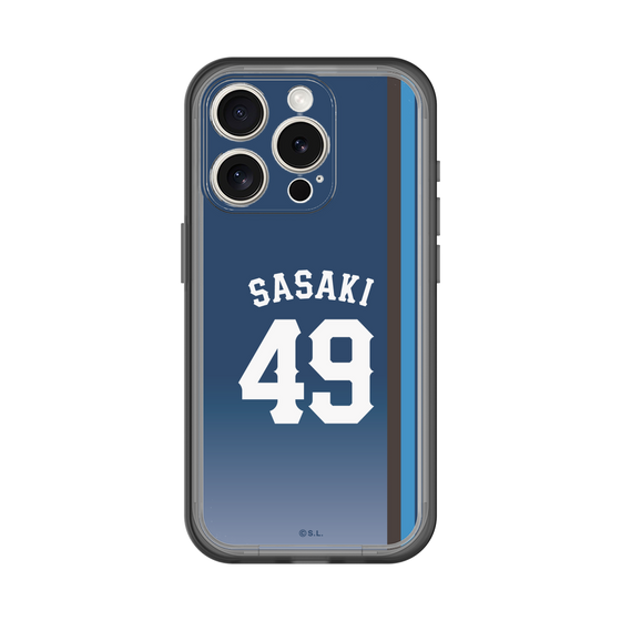 スリムプロテクションプレミアムケース［ 埼玉西武ライオンズ- #49 SASAKI - ビジター ］