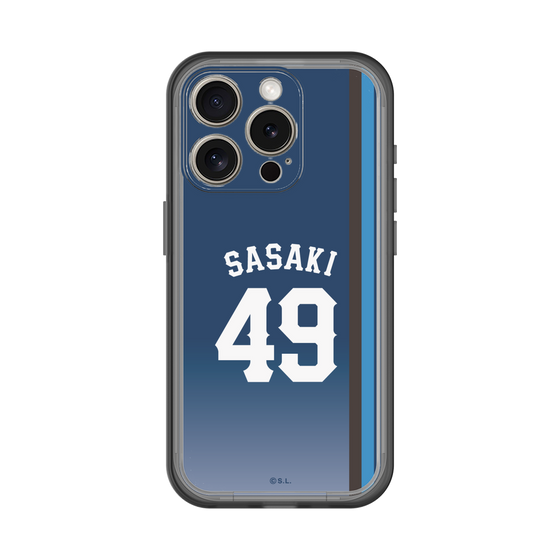 スリムプロテクションプレミアムケース［ 埼玉西武ライオンズ- #49 SASAKI - ビジター ］