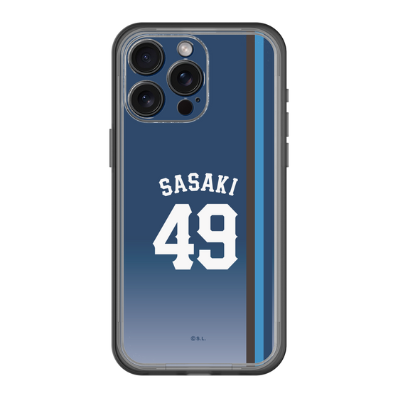 スリムプロテクションプレミアムケース［ 埼玉西武ライオンズ- #49 SASAKI - ビジター ］