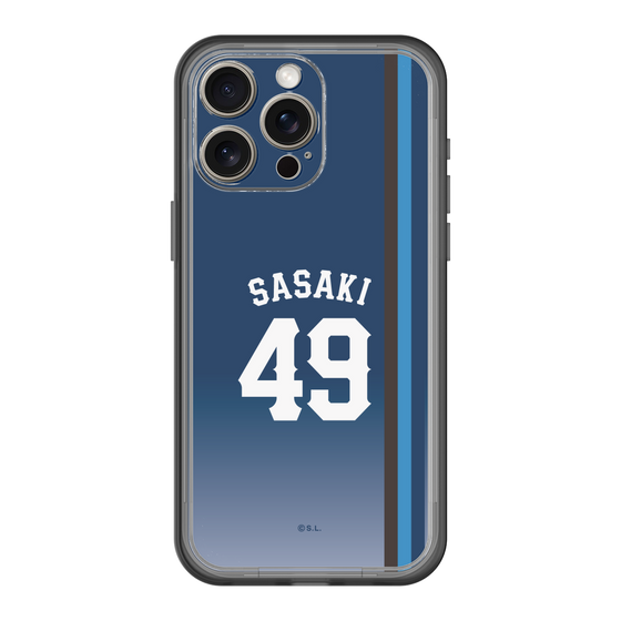 スリムプロテクションプレミアムケース［ 埼玉西武ライオンズ- #49 SASAKI - ビジター ］