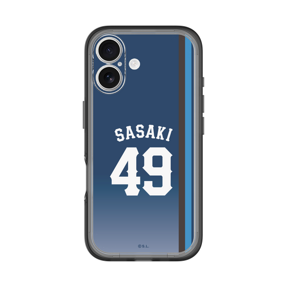 スリムプロテクションプレミアムケース［ 埼玉西武ライオンズ- #49 SASAKI - ビジター ］