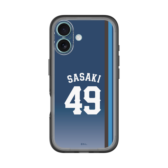 スリムプロテクションプレミアムケース［ 埼玉西武ライオンズ- #49 SASAKI - ビジター ］
