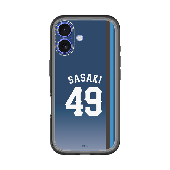 スリムプロテクションプレミアムケース［ 埼玉西武ライオンズ- #49 SASAKI - ビジター ］