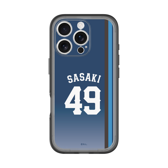 スリムプロテクションプレミアムケース［ 埼玉西武ライオンズ- #49 SASAKI - ビジター ］