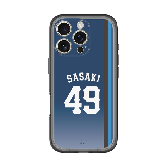 スリムプロテクションプレミアムケース［ 埼玉西武ライオンズ- #49 SASAKI - ビジター ］
