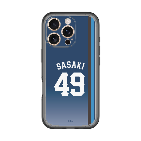 スリムプロテクションプレミアムケース［ 埼玉西武ライオンズ- #49 SASAKI - ビジター ］