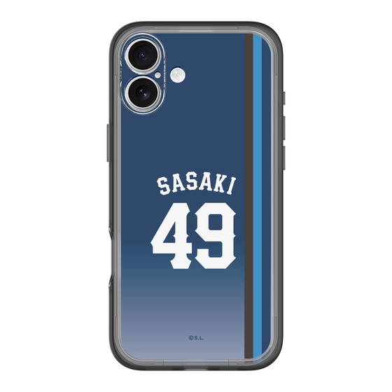 スリムプロテクションプレミアムケース［ 埼玉西武ライオンズ- #49 SASAKI - ビジター ］