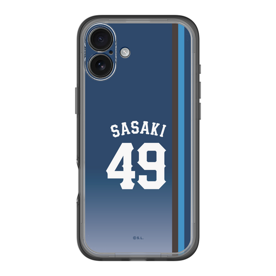 スリムプロテクションプレミアムケース［ 埼玉西武ライオンズ- #49 SASAKI - ビジター ］