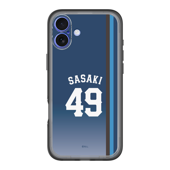 スリムプロテクションプレミアムケース［ 埼玉西武ライオンズ- #49 SASAKI - ビジター ］