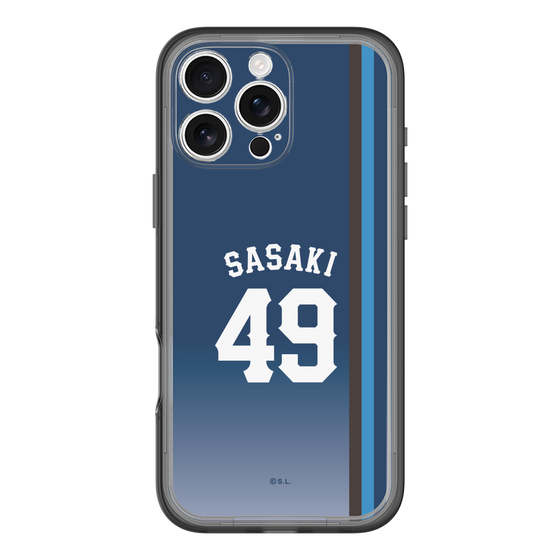 スリムプロテクションプレミアムケース［ 埼玉西武ライオンズ- #49 SASAKI - ビジター ］
