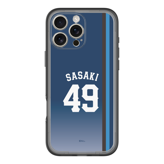 スリムプロテクションプレミアムケース［ 埼玉西武ライオンズ- #49 SASAKI - ビジター ］