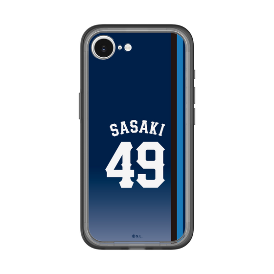 スリムプロテクションプレミアムケース［ 埼玉西武ライオンズ- #49 SASAKI - ビジター ］