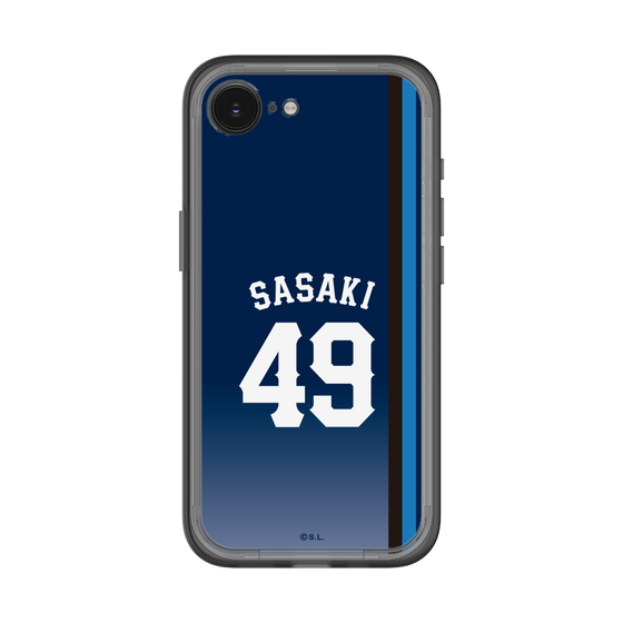 スリムプロテクションプレミアムケース［ 埼玉西武ライオンズ- #49 SASAKI - ビジター ］