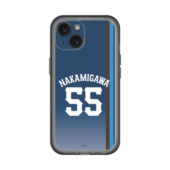 スリムプロテクションプレミアムケース［ 埼玉西武ライオンズ- #55 NAKAMIGAWA - ビジター ］