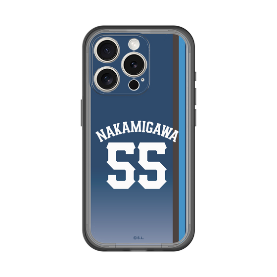 スリムプロテクションプレミアムケース［ 埼玉西武ライオンズ- #55 NAKAMIGAWA - ビジター ］