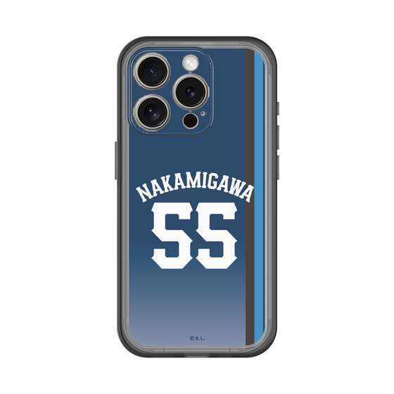 スリムプロテクションプレミアムケース［ 埼玉西武ライオンズ- #55 NAKAMIGAWA - ビジター ］