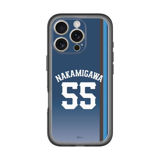 スリムプロテクションプレミアムケース［ 埼玉西武ライオンズ- #55 NAKAMIGAWA - ビジター ］