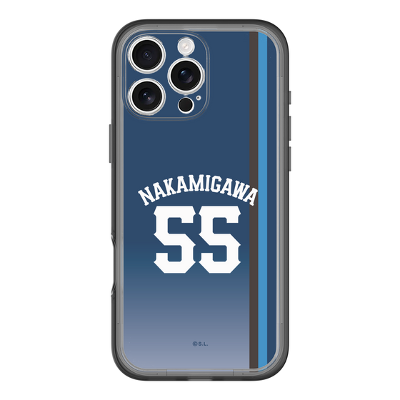 スリムプロテクションプレミアムケース［ 埼玉西武ライオンズ- #55 NAKAMIGAWA - ビジター ］