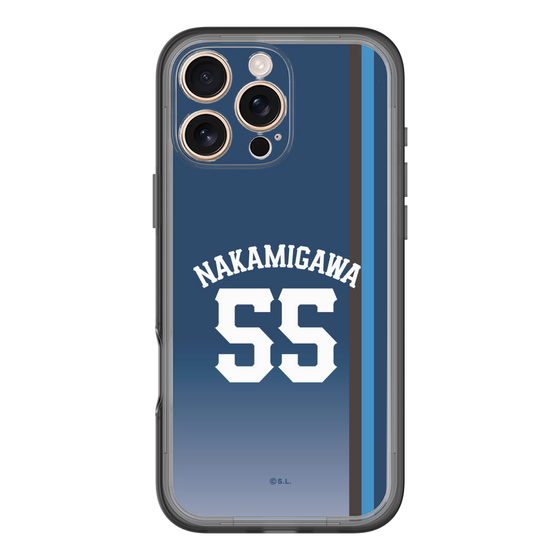 スリムプロテクションプレミアムケース［ 埼玉西武ライオンズ- #55 NAKAMIGAWA - ビジター ］
