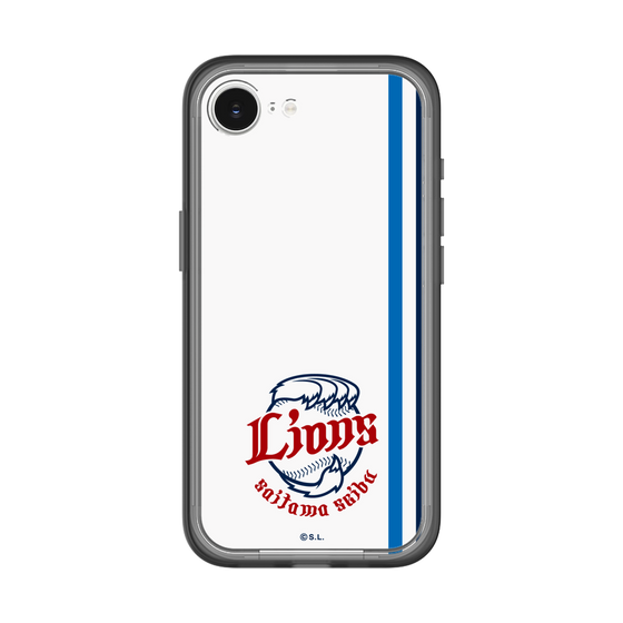 スリムプロテクションプレミアムケース［ 埼玉西武ライオンズ- ロゴ - ホワイト ］