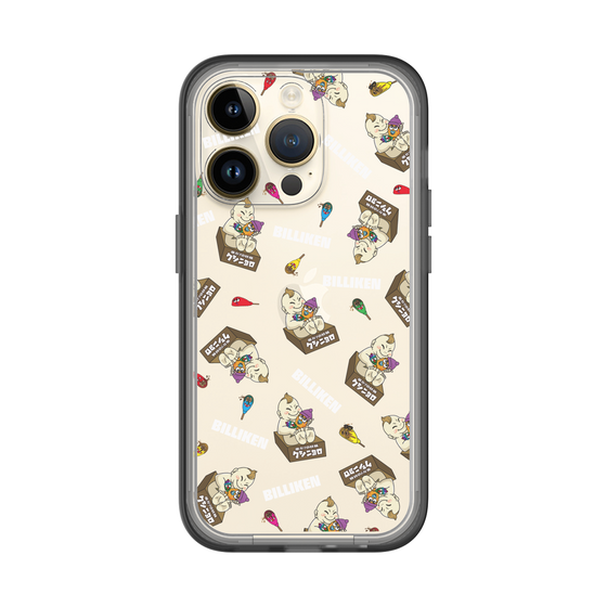 スリムプロテクションプレミアムケース［ クシニョロ - ビリケンとベビニョロ - 総柄 ］