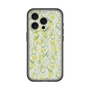 スリムプロテクションプレミアムケース［ 日比谷花壇 - DelicateGeometry - ライトグリーン ］