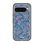スリムプロテクションプレミアムケース［ 日比谷花壇 - FloralSymphony - ネイビー ］