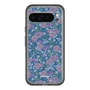 スリムプロテクションプレミアムケース［ 日比谷花壇 - FloralSymphony - ネイビー ］
