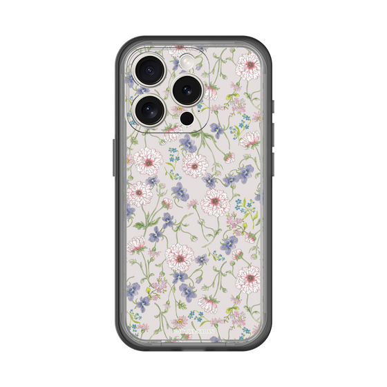 スリムプロテクションプレミアムケース［ 日比谷花壇 - FloralSymphony - ベージュ ］